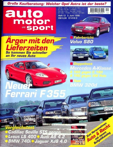 Deckblatt Auto Motor und Sport (12/1998)